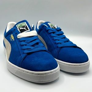 Mens Classic Blue Suede Pumas BNWT